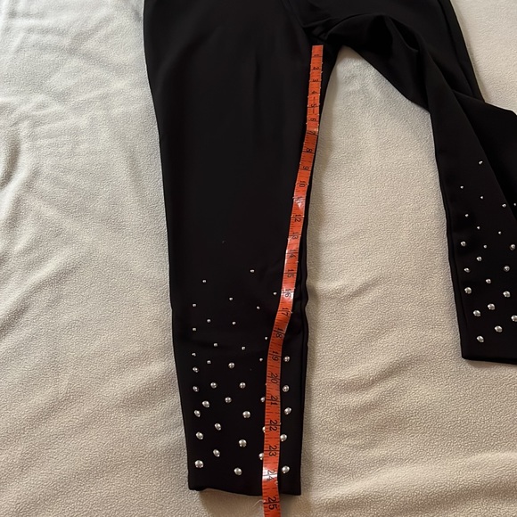 Nygard Luxe Slims . Black with silver studs pull on pants . Size L ( 14-16) - Picture 5 of 8